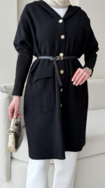 Misa Angora Hırka - Siyah - Görsel 6