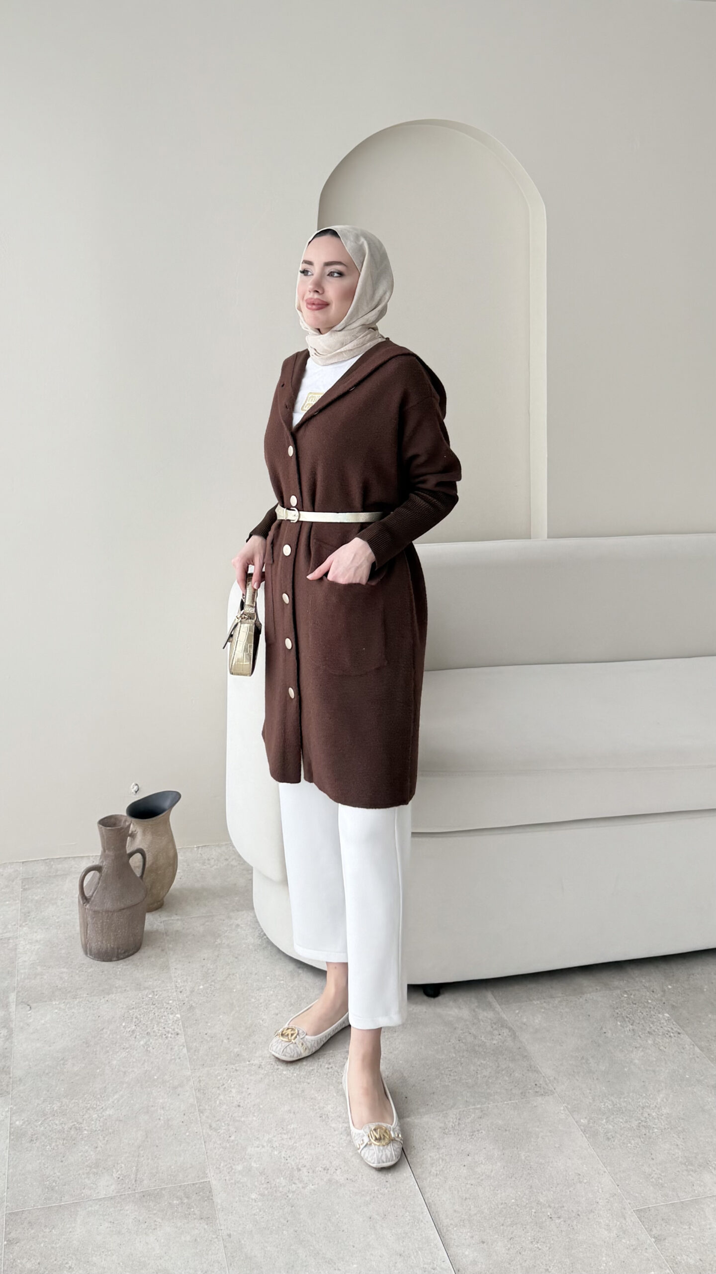 1762464314_0_690d123aaa15a.jpg Misa Angora Hırka - Kahve - Görsel 1