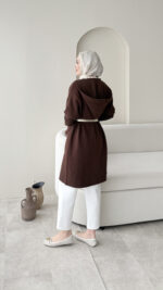 Misa Angora Hırka - Kahve - Görsel 2