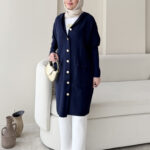 Misa Angora Hırka - Lacivert