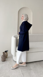 Misa Angora Hırka - Lacivert - Görsel 2