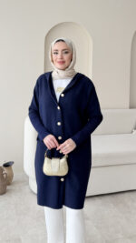 Misa Angora Hırka - Lacivert - Görsel 4