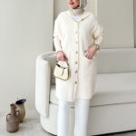 Misa Angora Hırka - Krem