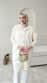 Misa Angora Hırka - Krem - Görsel 3