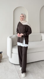 Evla Oyşo Takım - Kahverengi