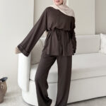 Pare Oyşo Takım - Kahverengi