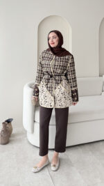 Moren Desenli Ceket - Kahverengi - Görsel 3