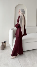 Pira Bağlamalı Scuba Takım – Bordo - Görsel 4