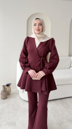 Pira Bağlamalı Scuba Takım – Bordo - Görsel 7