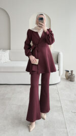 Pira Bağlamalı Scuba Takım – Bordo - Görsel 8