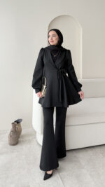 Pira Bağlamalı Scuba Takım - Siyah