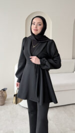 Pira Bağlamalı Scuba Takım - Siyah - Görsel 7