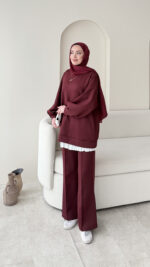 Maral Scuba Takım - Bordo - Görsel 2