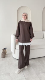 Maral Scuba Takım - Kahverengi - Görsel 3