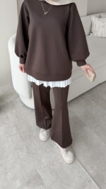 Maral Scuba Takım - Kahverengi - Görsel 6