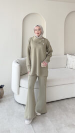 Kasi Şal Yaka Scuba Takım - Yeşil