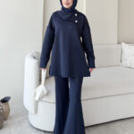 Kasi Şal Yaka Scuba Takım - Lacivert