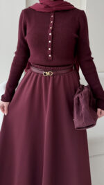 Vento Triko Kazak - Bordo - Görsel 3