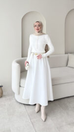 Vento Triko Kazak - Beyaz - Görsel 5