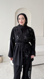 Pena İşlemeli Oyşo Takım - Siyah - Görsel 4