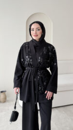 Pena İşlemeli Oyşo Takım - Siyah - Görsel 6