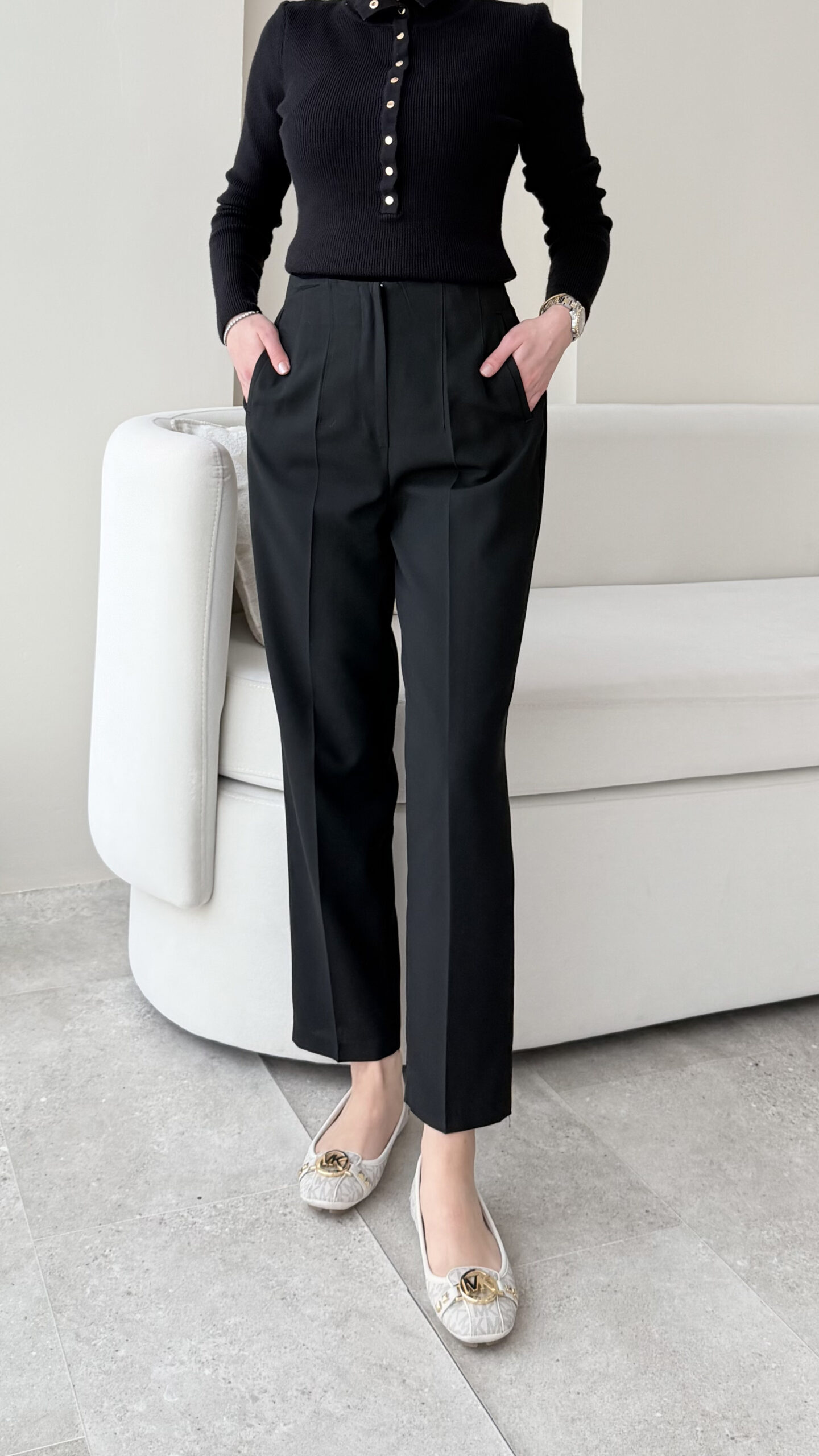 1763502055_0_691ce7e706ba3.jpg Yesa Pantalon - Siyah - Görsel 1