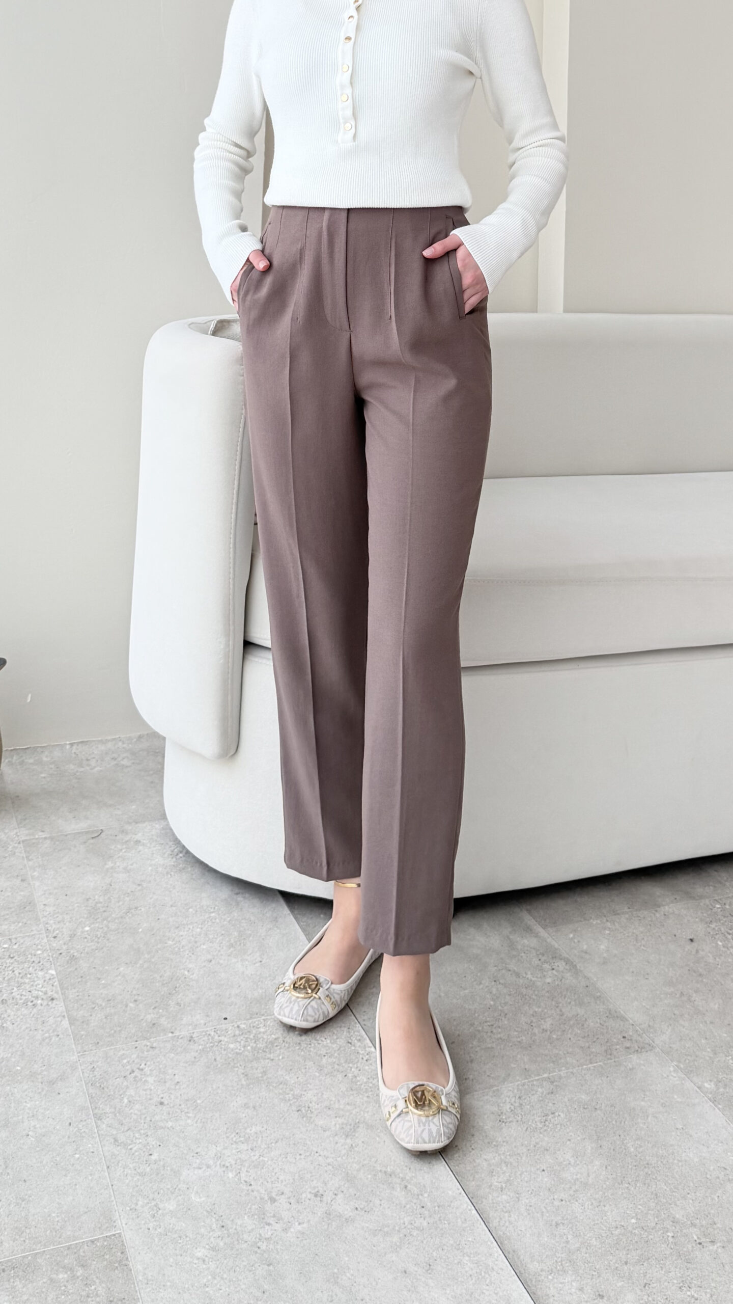 1763502239_0_691ce89f186af.jpg Yesa Pantalon - Vizon - Görsel 1