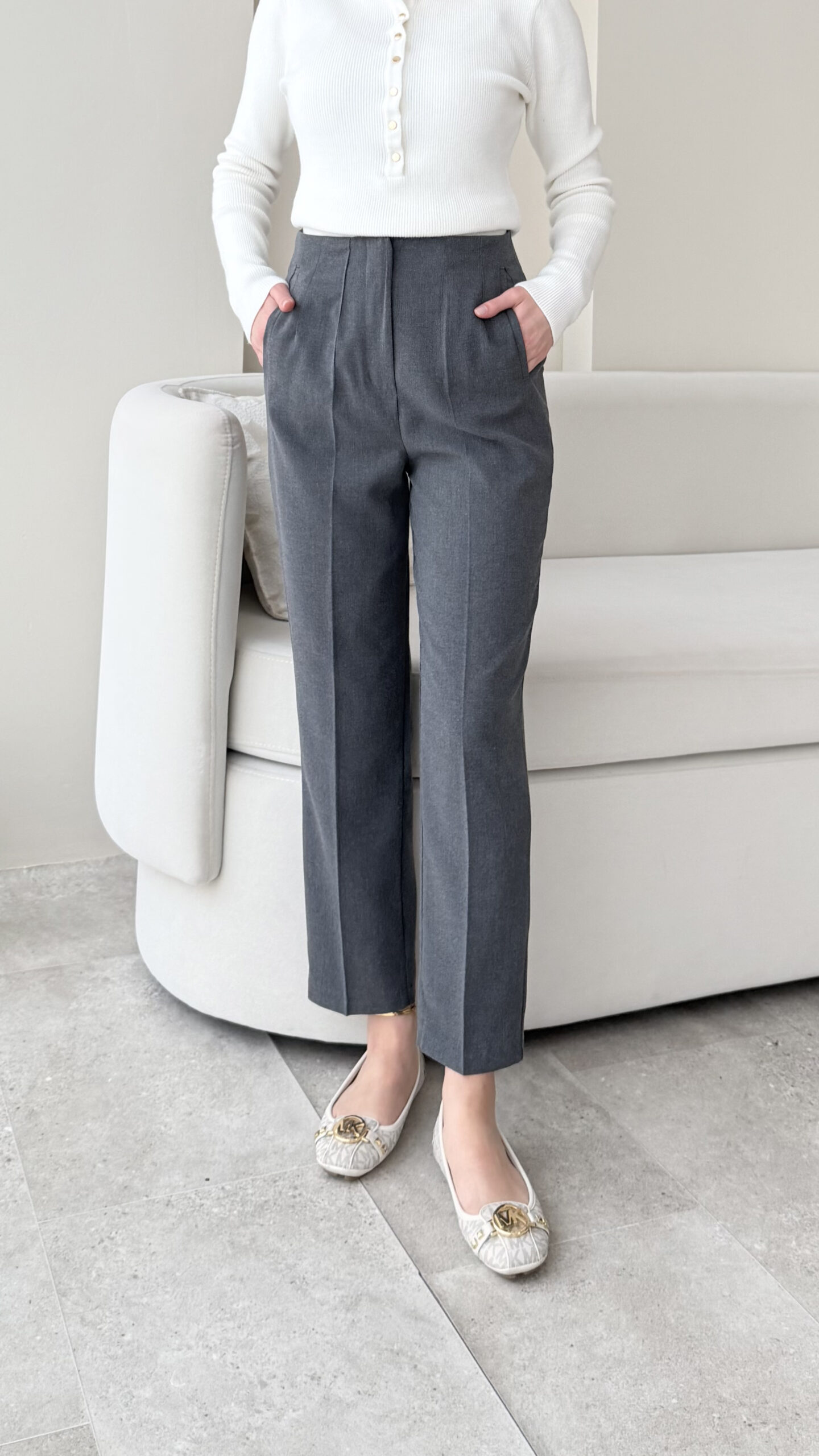 1763502477_0_691ce98d0cdd0.jpg Yesa Pantalon - Gri - Görsel 1