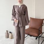 Yakamoz Taşlı Takım - Vizon