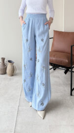 More Taşlı Pantalon - Mavi - Görsel 2