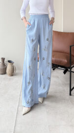 More Taşlı Pantalon - Mavi - Görsel 3