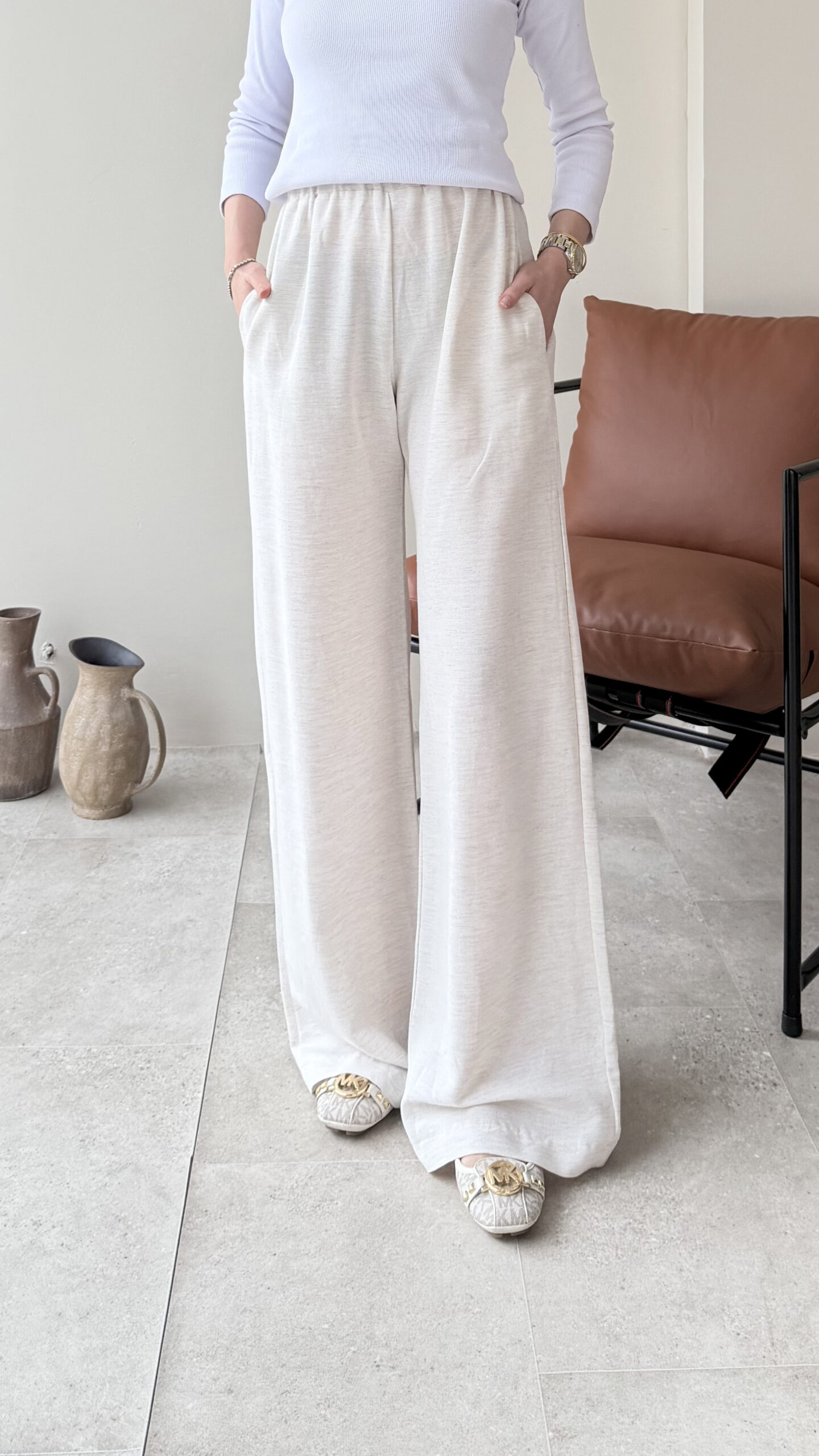 1763584389_0_691e298551ceb.jpg Pantalon - Bej - Görsel 1