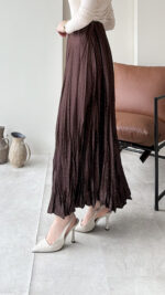 Taşlı Etek - Kahverengi - Görsel 3