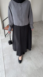 Mini Tensel Gömlek - Antrasit - Görsel 7