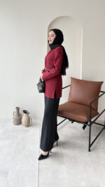 Dore Ceket - Bordo - Görsel 5