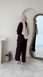 Tina Kemerli Takım - Mürdüm - Görsel 2