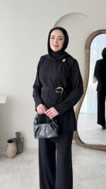 Tina Kemerli Takım - Siyah - Görsel 4