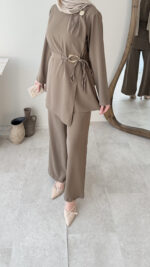 Tina Kemerli Takım - Vizon - Görsel 8