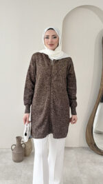 Simli Hırka - Kahverengi