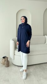 Ferya Kazak - Lacivert - Görsel 5