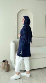 Ferya Kazak - Lacivert - Görsel 3