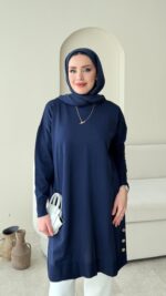 Ferya Kazak - Lacivert - Görsel 2