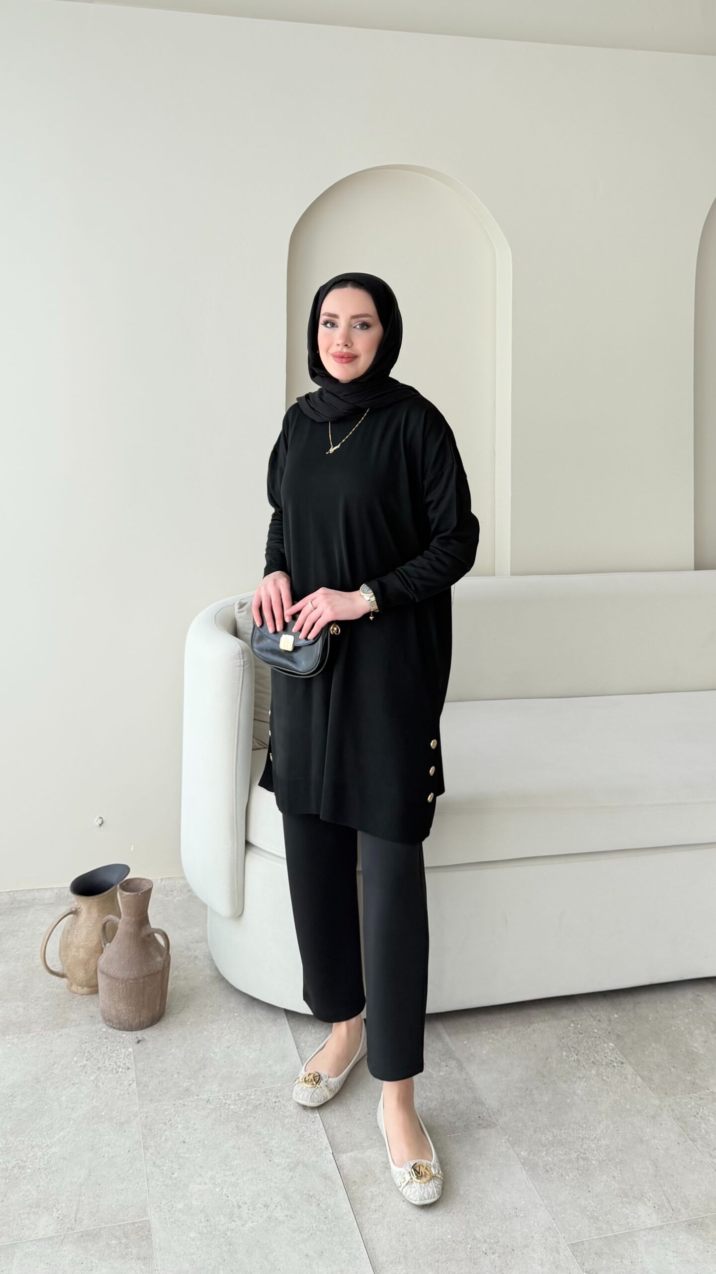 IMG_2769.jpg Ferya Kazak - Siyah - Görsel 1