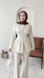 Pera Belden Bağlama Scuba Takım - Bej - Görsel 3