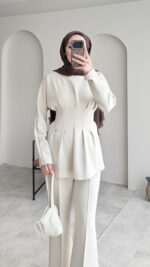 Pera Belden Bağlama Scuba Takım - Bej - Görsel 6