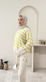 Çizgili Kazak - Görsel 2