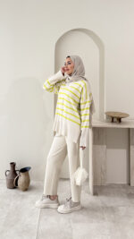 Çizgili Kazak - Görsel 4