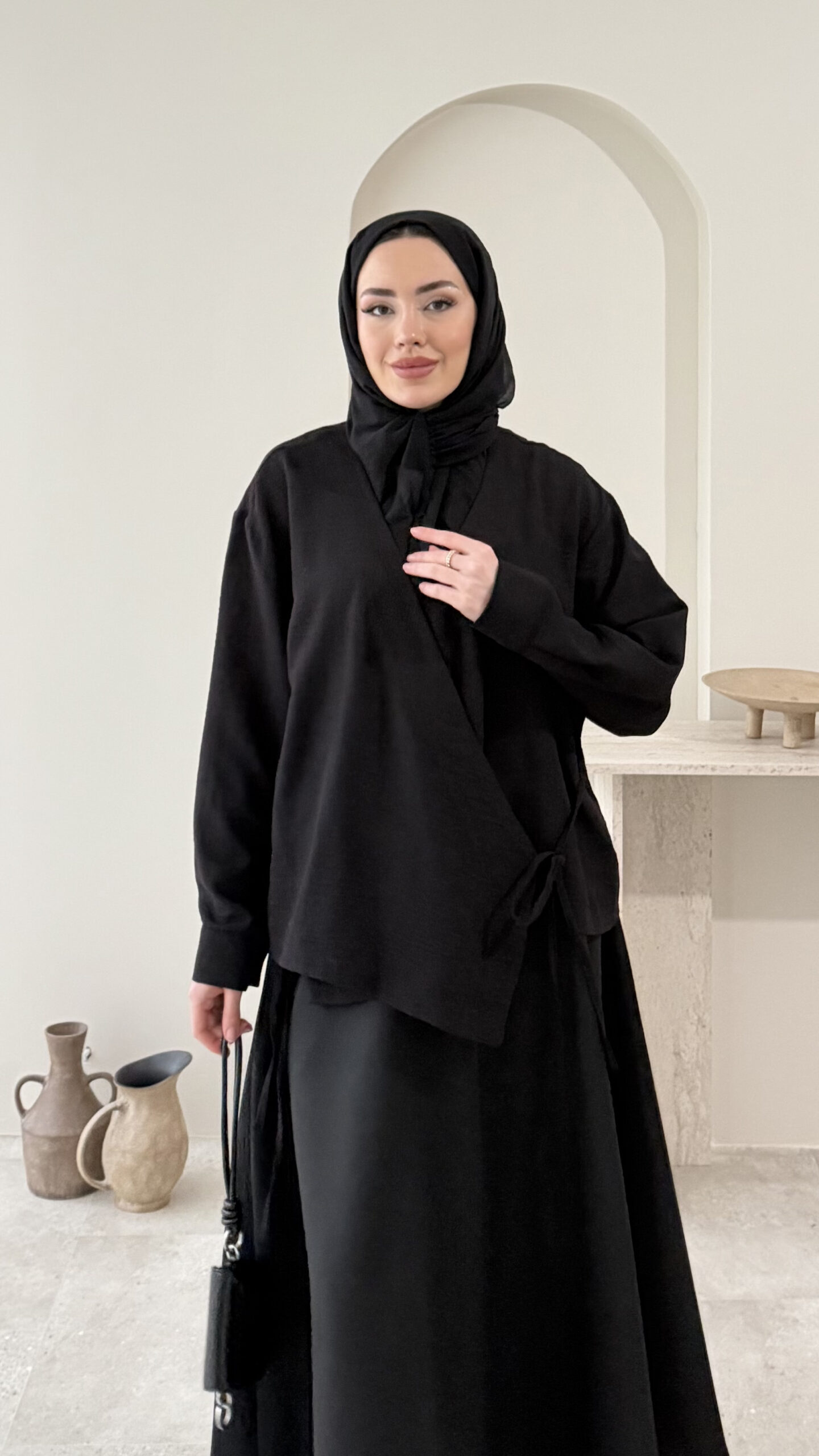 1765219605_0_69371d15c4e16.jpg Kimono - Siyah - Görsel 1