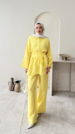 Belden Bağlamalı Takım - Sarı