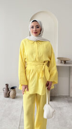 Belden Bağlamalı Takım - Sarı - Görsel 4